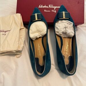 Ferragamo – ornament bow ballet flats – women
